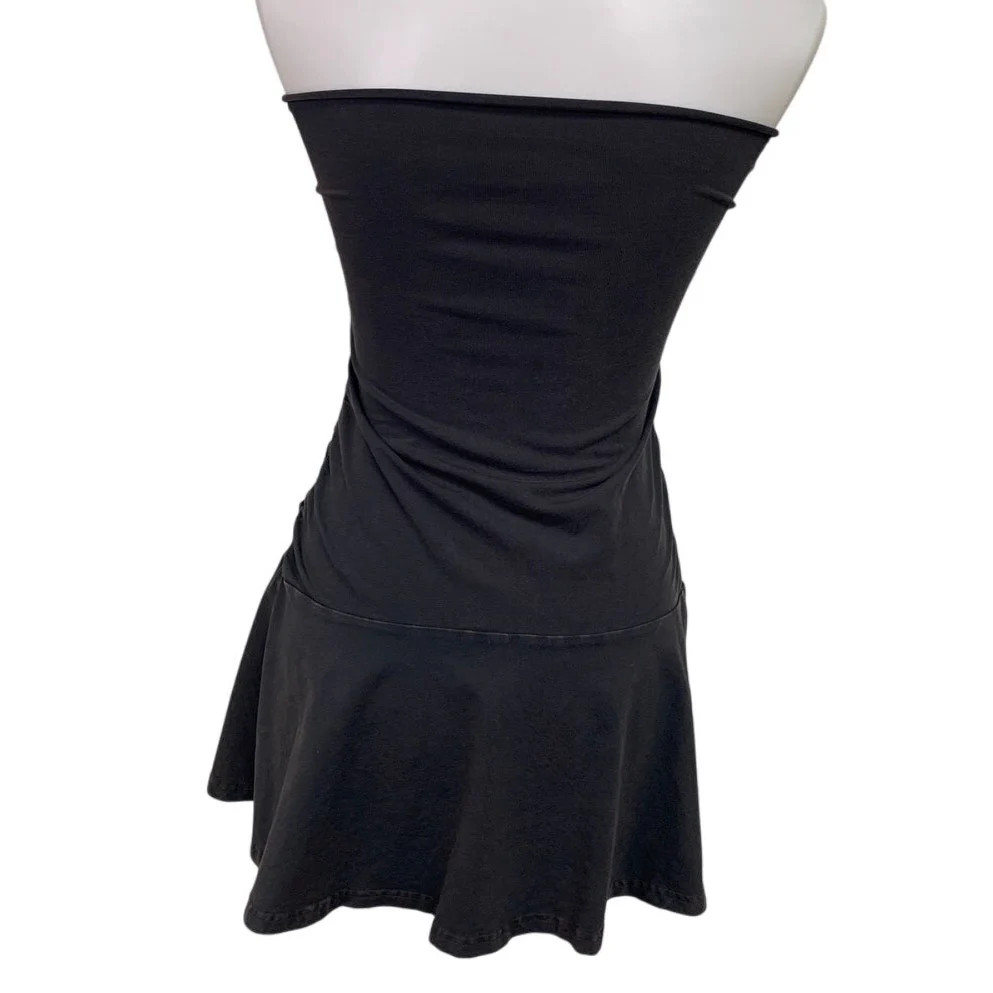 OFFLINE By Aerie Womens XXS Deep Earth Weathered Strapless Sunlight Mini Dress