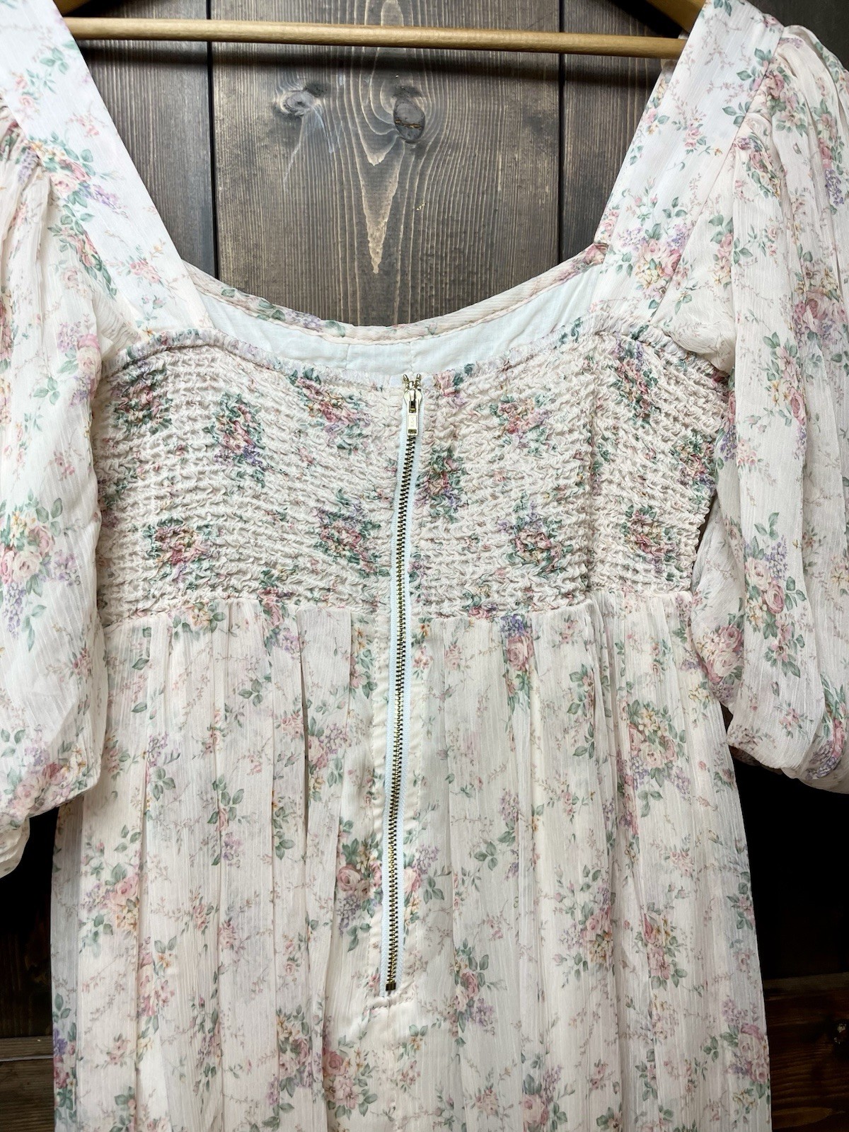 NWT Worth Collective Maxi Dress in Pink Floral *SMALL* Bump Friendly