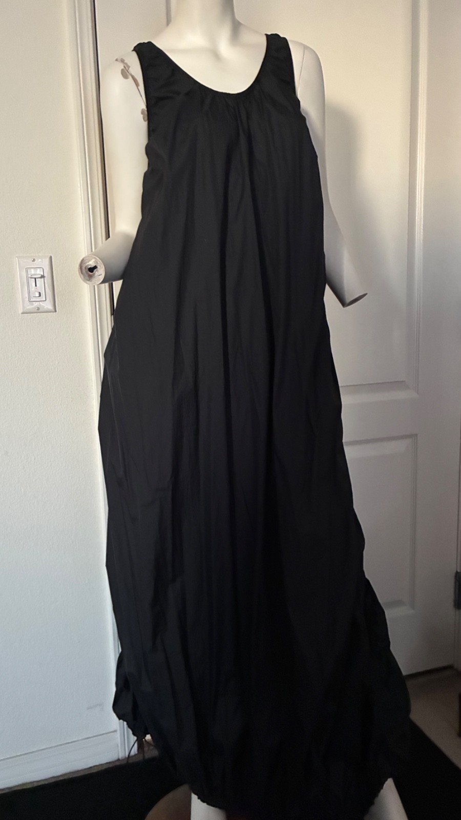 H&M STUDIO Black Parachute Dress 2017 L