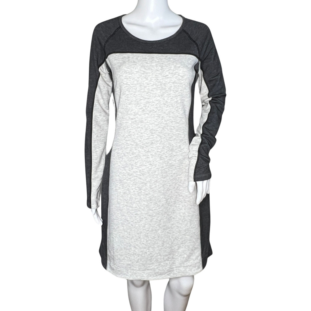 Athleta Dress Womens Small Gray Colorblock Raglan Sleeve Sweatshirt Athleisure
