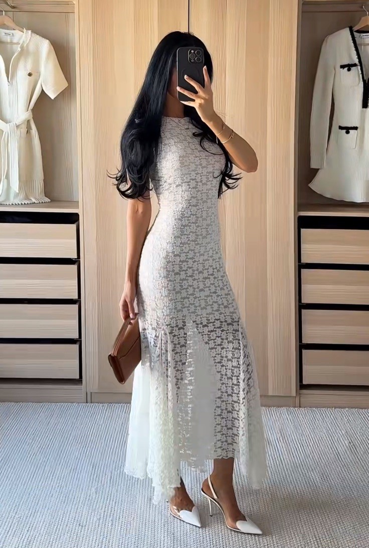 ZARA NWT WOMAN SS26 POPLIN PRINT MIDI DRESS OYSTER-WHITE | 5584/392 ALL SIZES