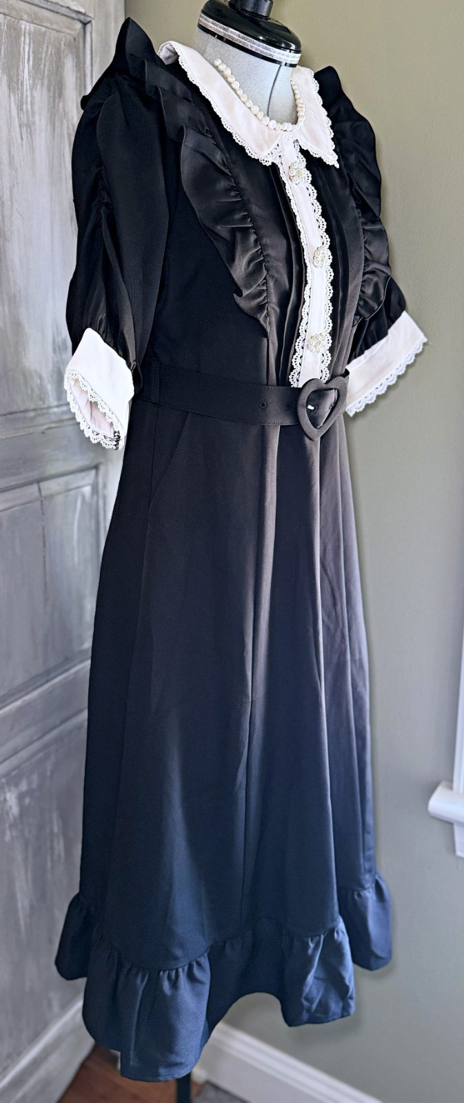 DearMyLove Sparkling Bijou Frill Afternoon Tea Dress Long Kawaii Jirai Kei Japan