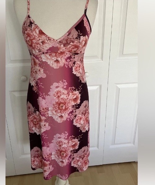NWT JOHNNY WAS Carina Silk Floral Ruffle Midi Dress Retail $365. W/Slip X Small