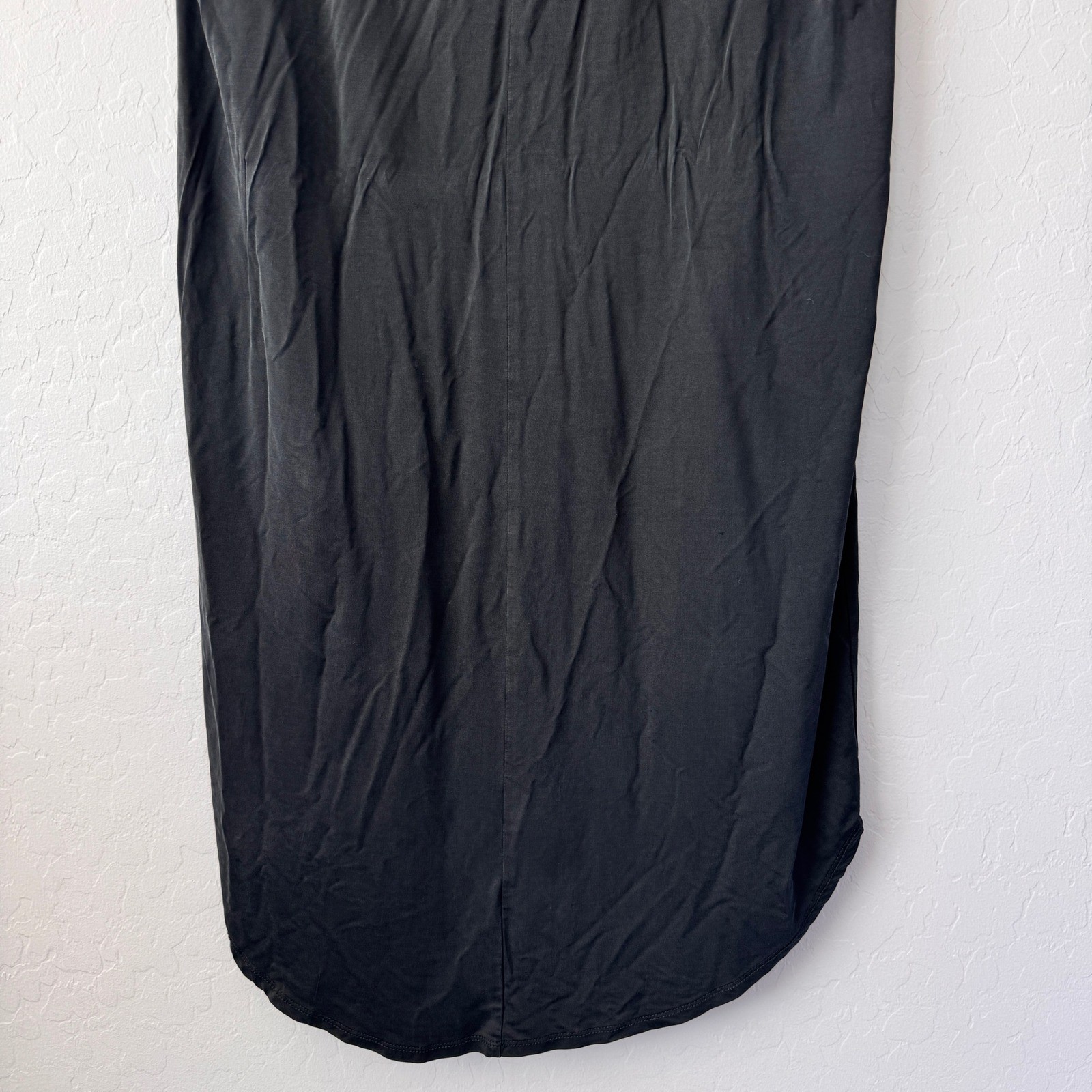 Dolan Left Coast Collection Black Dress V Neck Pockets Hi Low Hem Small