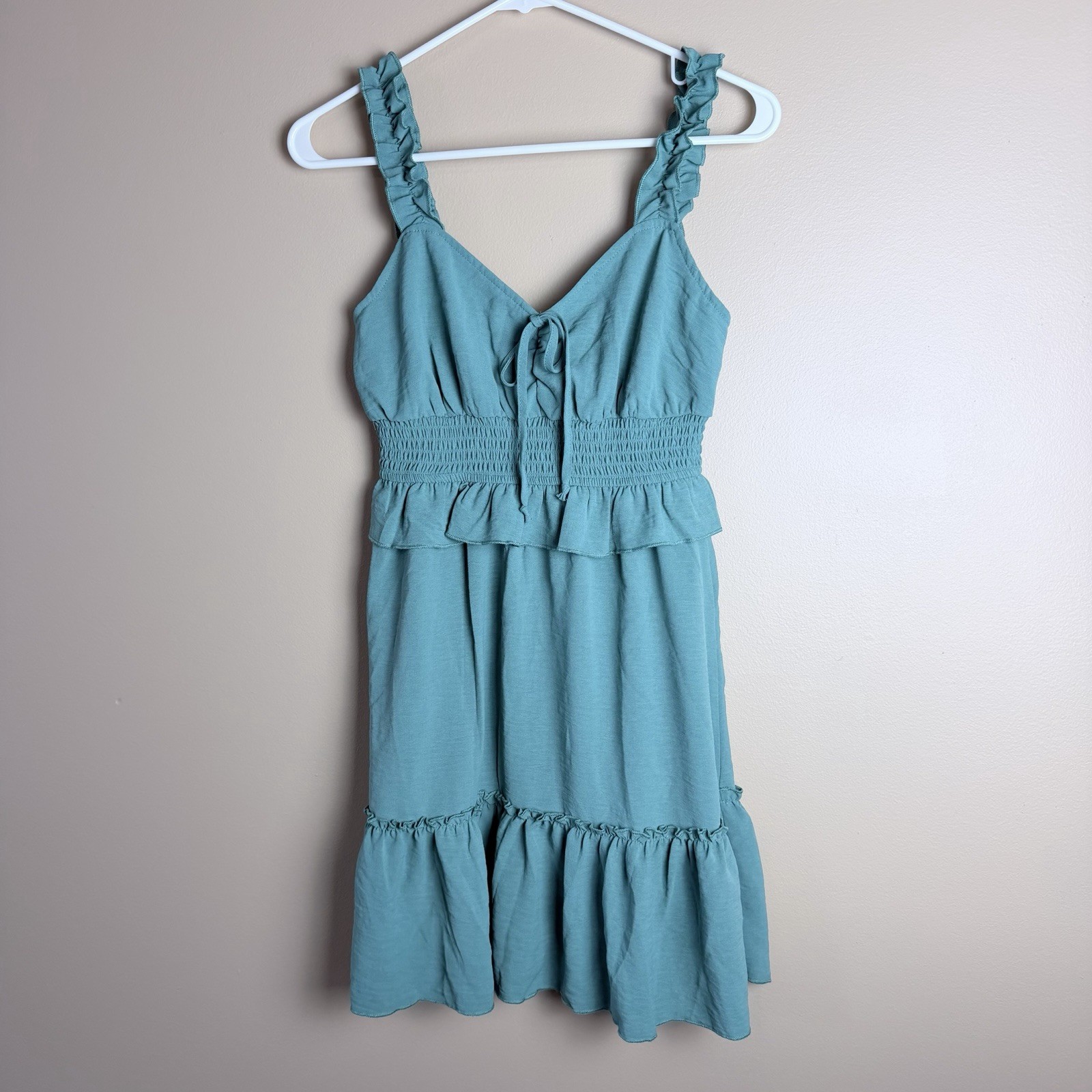 Evolutionary Apparel Green V-Neck Sundress S