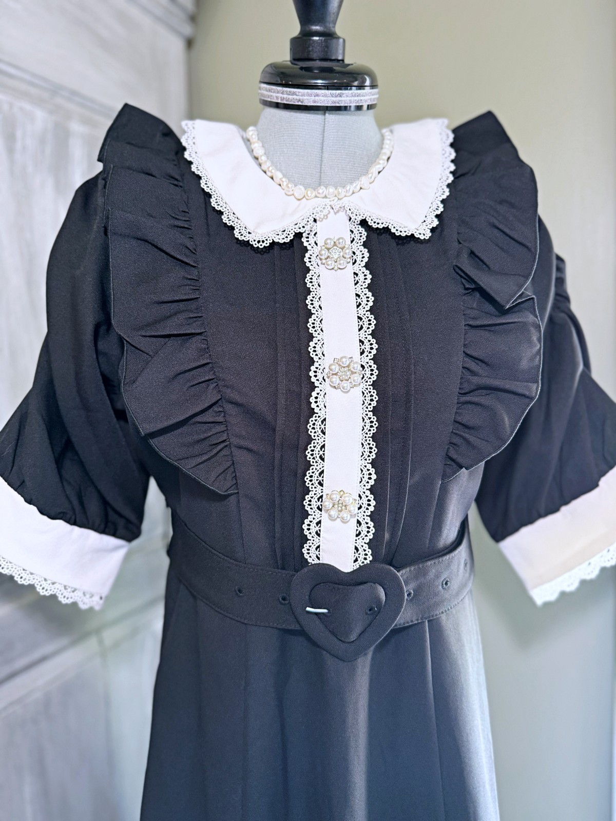 DearMyLove Sparkling Bijou Frill Afternoon Tea Dress Long Kawaii Jirai Kei Japan
