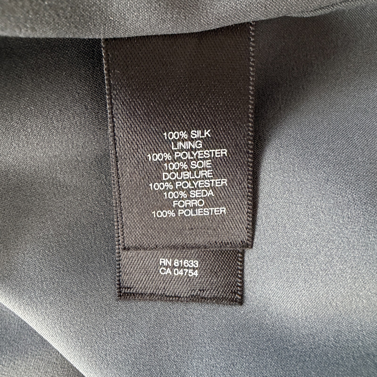 Kenneth Cole, 100% Silk, Steel Gray, Small, Evening/Cocktail Dress + Bracelet