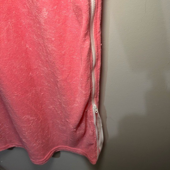 Blank Terry Maxi Robe Dress XS Pink Modest New Beach Ocean Pool Resort Vacation