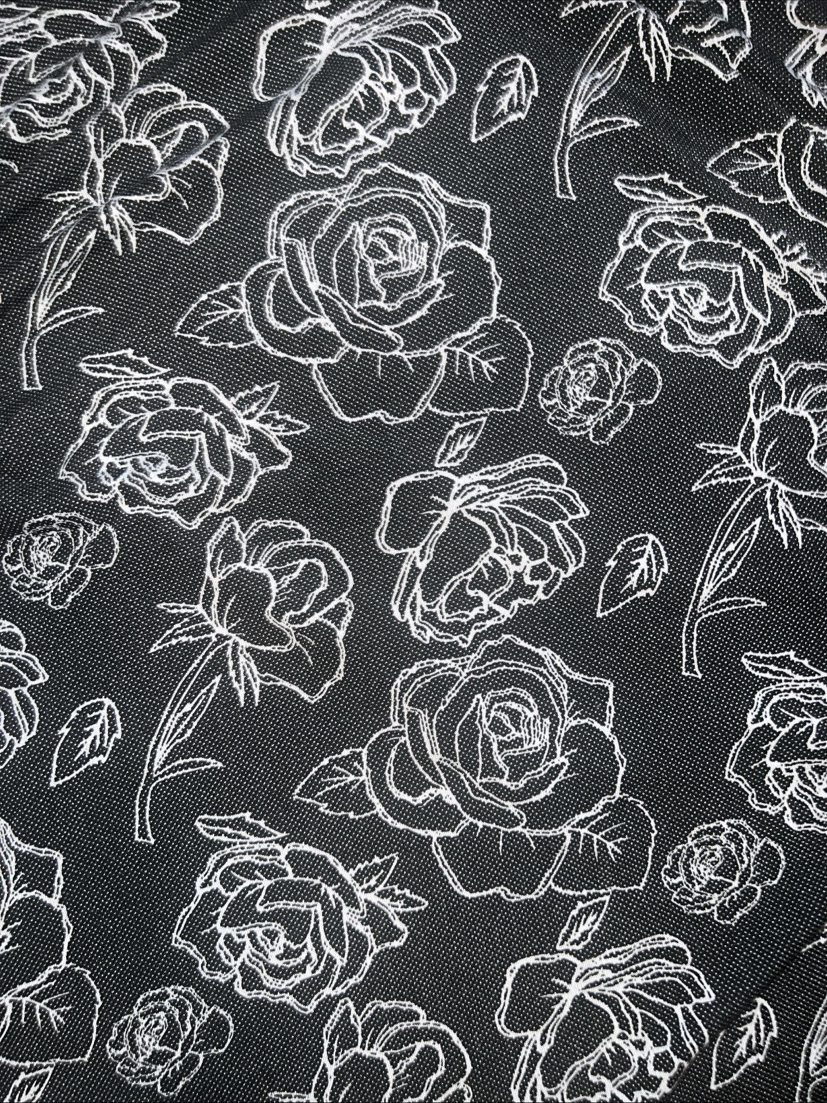 Lularoe Nicole Dress Black White Dots Tattoo Roses 2XL 22/24 20/22 2X Vintage ❤️