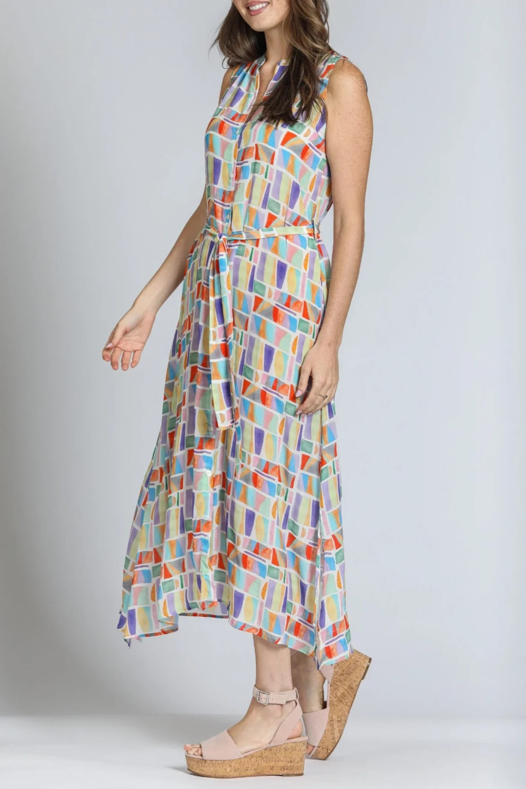 APNY Maxi Dress Sleeveless Button Down Size M NWT $124