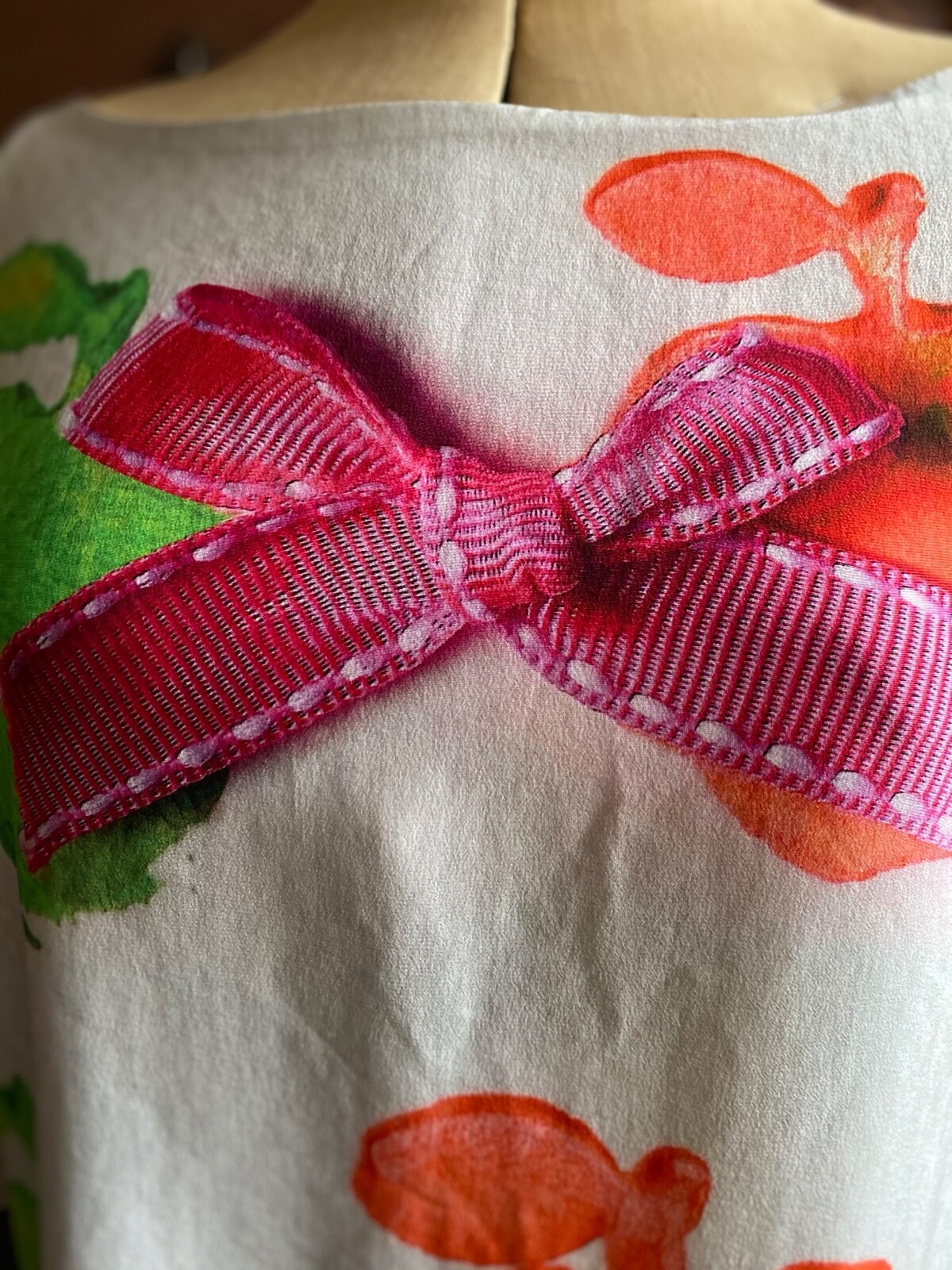 Antoni and Alison Silk Digital Apple Print Dress size 14