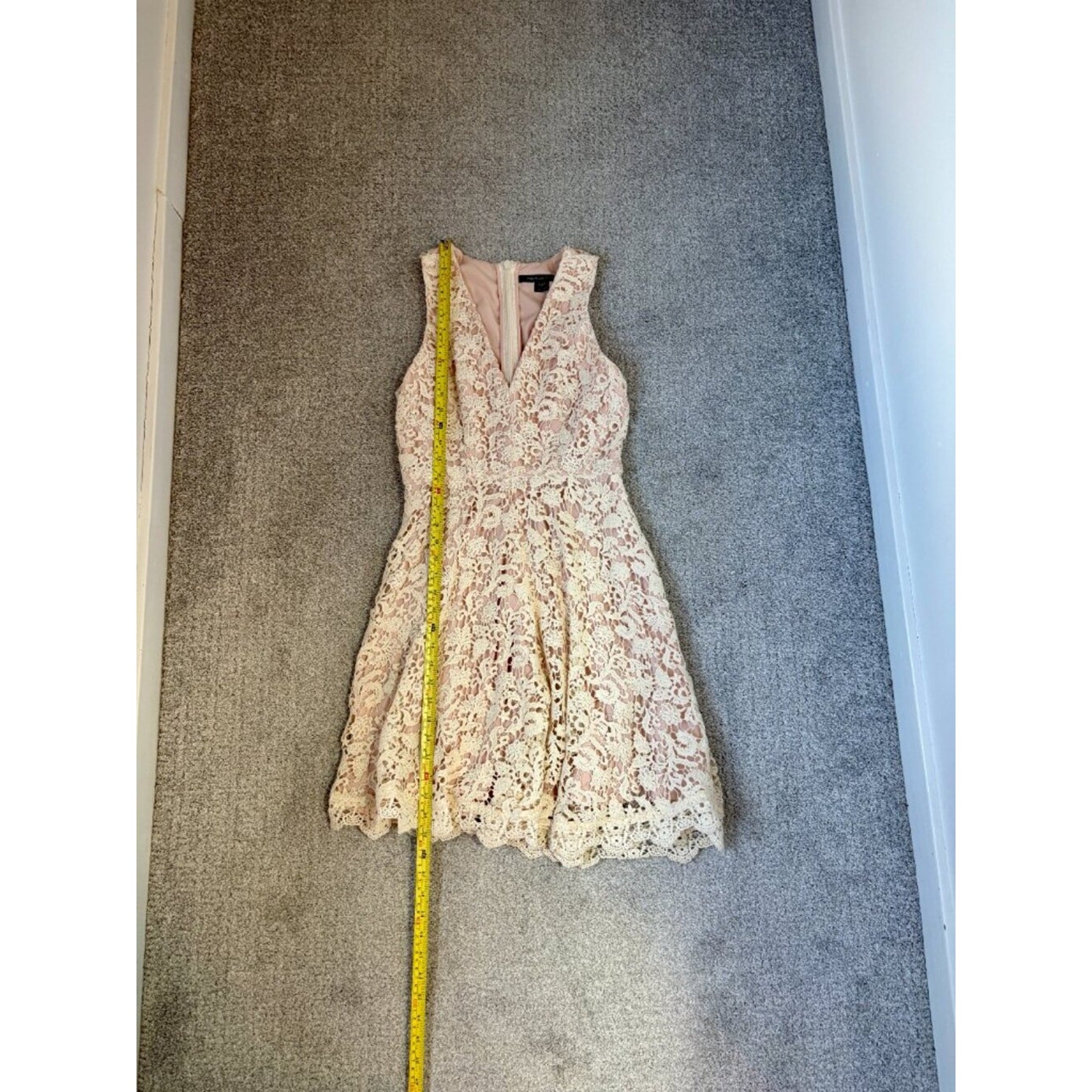 French Connection ‘Loving Crochet” Vintage Dress- 6- As Seen On Vampire Diaries