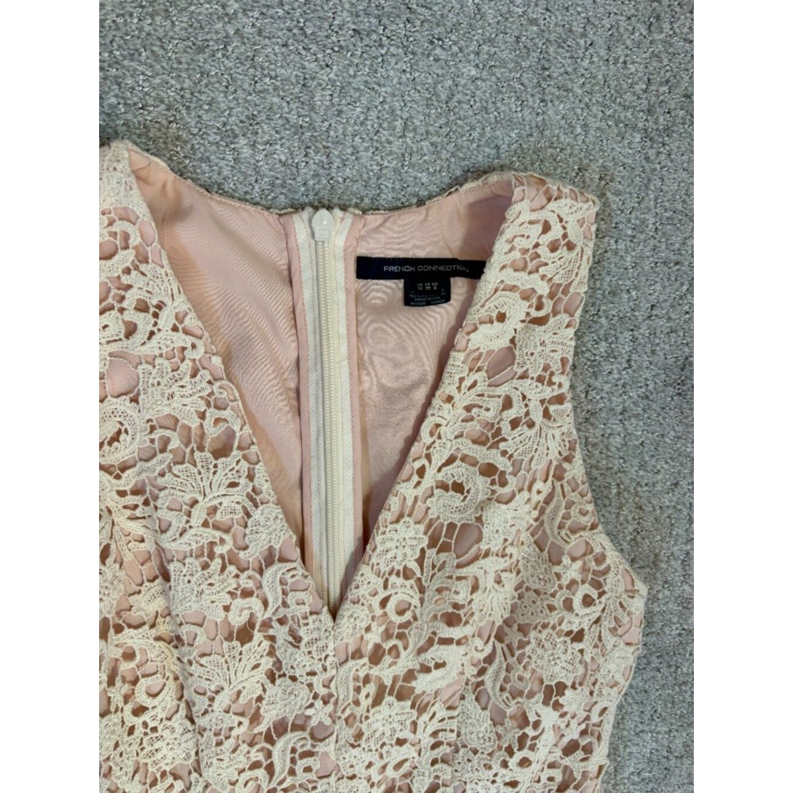 French Connection ‘Loving Crochet” Vintage Dress- 6- As Seen On Vampire Diaries