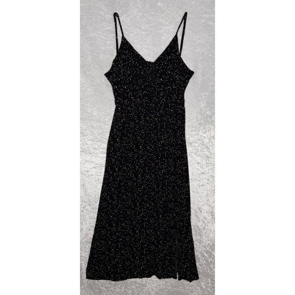 Black & White Spaghetti Strap Summer Dress with Triangle Cutout Size Large