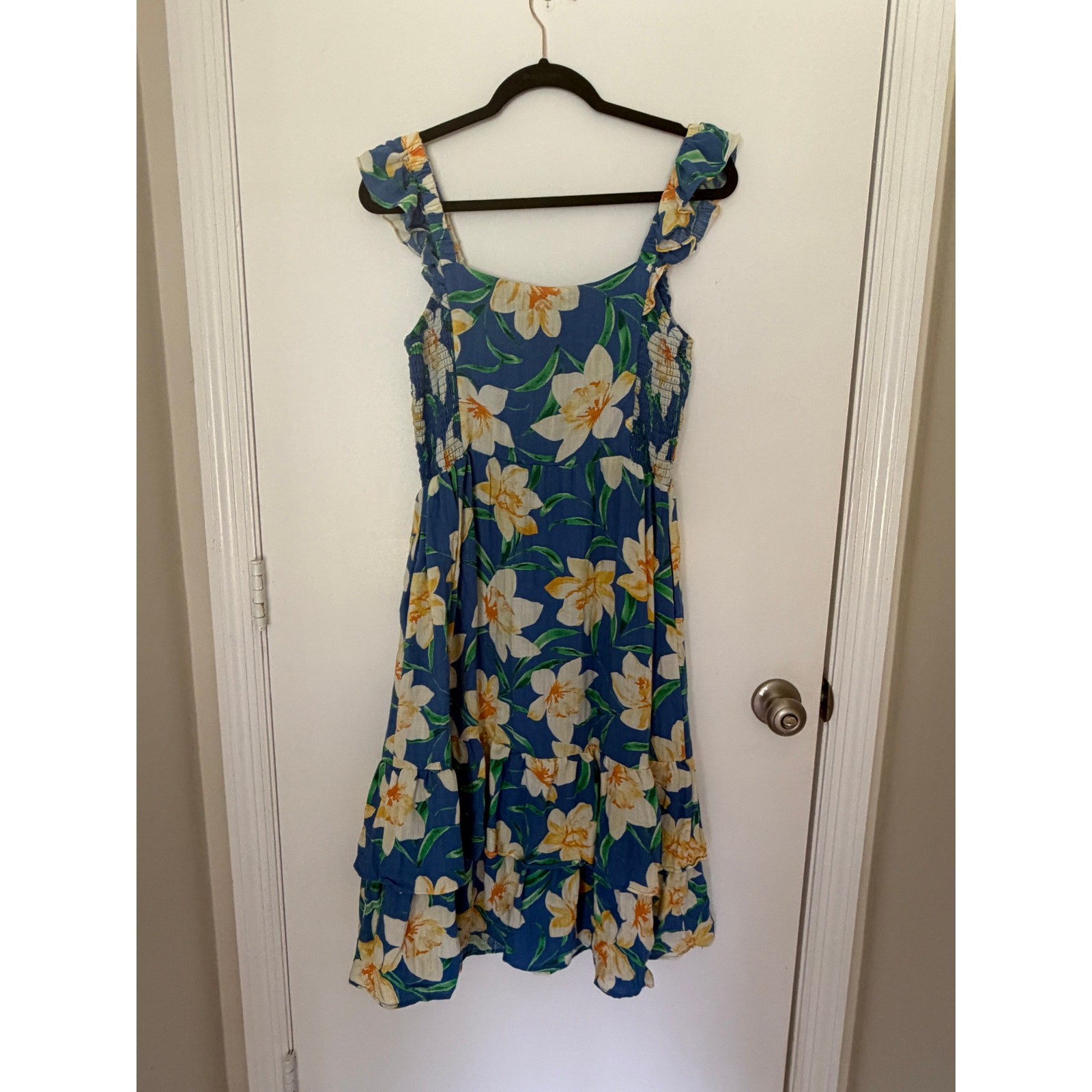 Draper James Dress Flutter Sleeve Midi Dress Size Medium