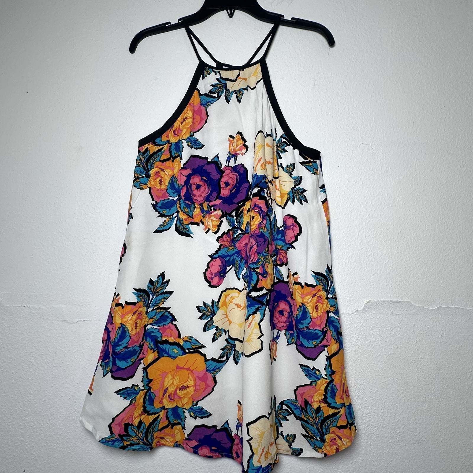 NBD By Revolve Ivory Floral Sheath Keep Up Dress with Side Pockets In Size M