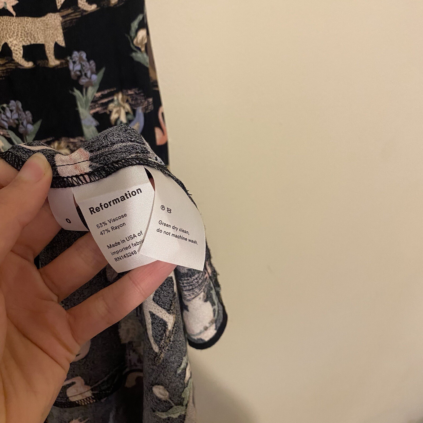 Reformation Locklin midi dress in Brasilia jungle Animal 0 Cottage Folk Boho