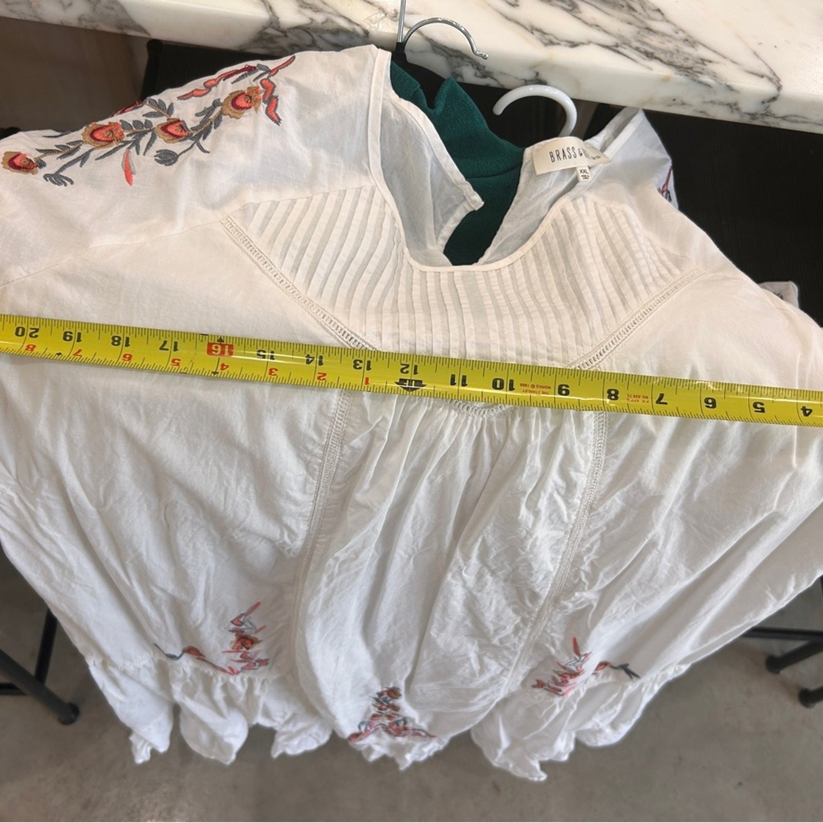 Brass & Roe embroidered white dress Bohme bohemian