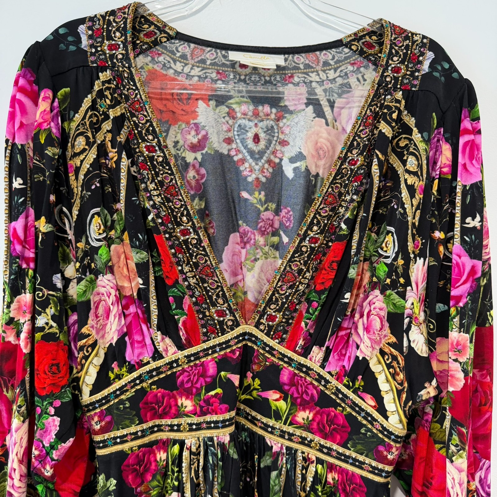 Camilla Reservation For Love Dress Size Small S Jersey Waisted Mini Floral