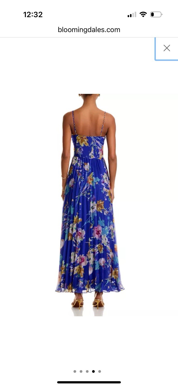 Aqua maxi dress Bloomingdales blue NWT size Medium