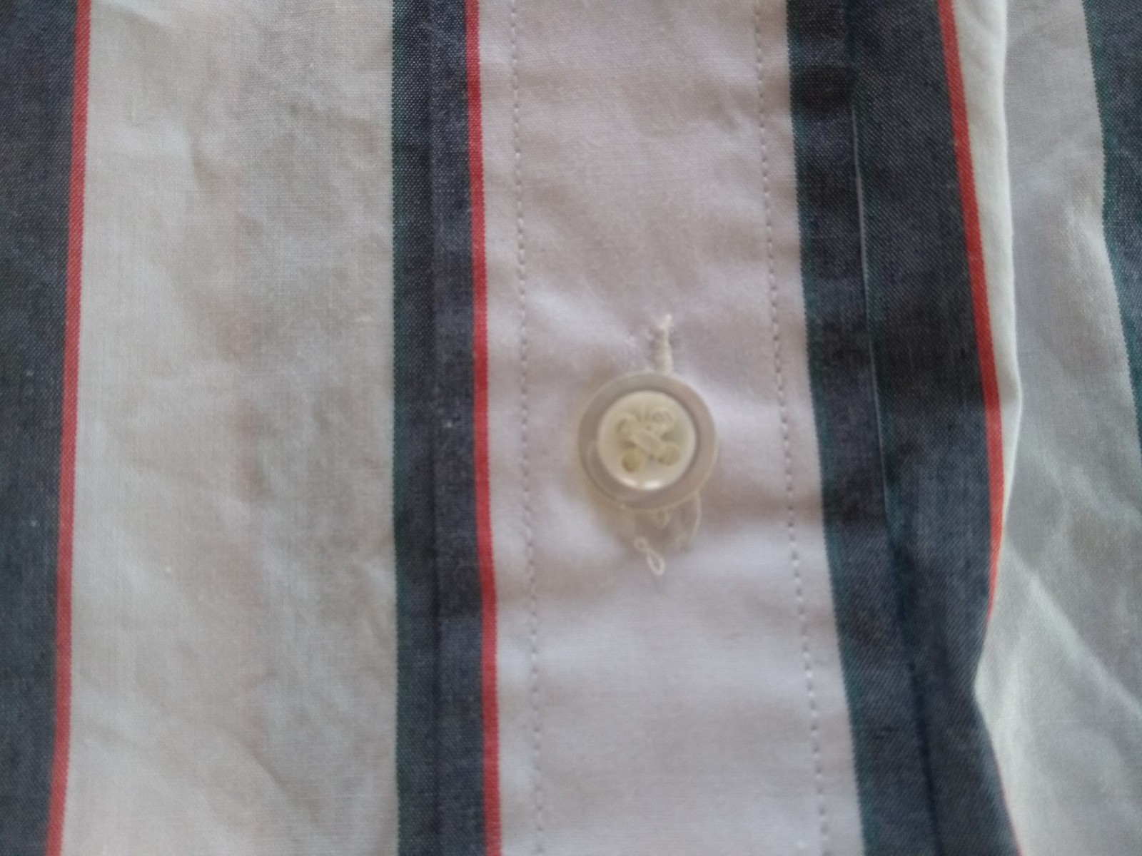 New Thom Browne White Blue Red Broadcloth Thigh Length Cotton Dress TB1 Small