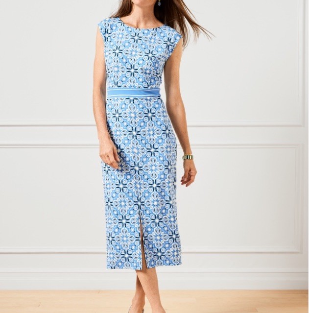 Talbots NWT Petites Jersey Knit Shift sheath Size 10 P