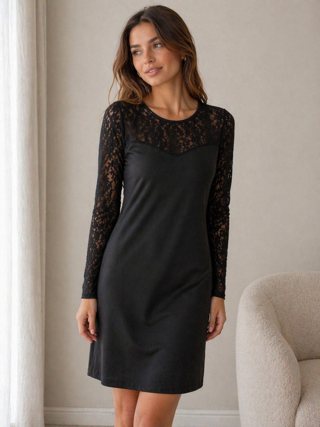 Women Lace Mini Dress Ladies Plus Size Summer Evening Party Cocktail Size 10