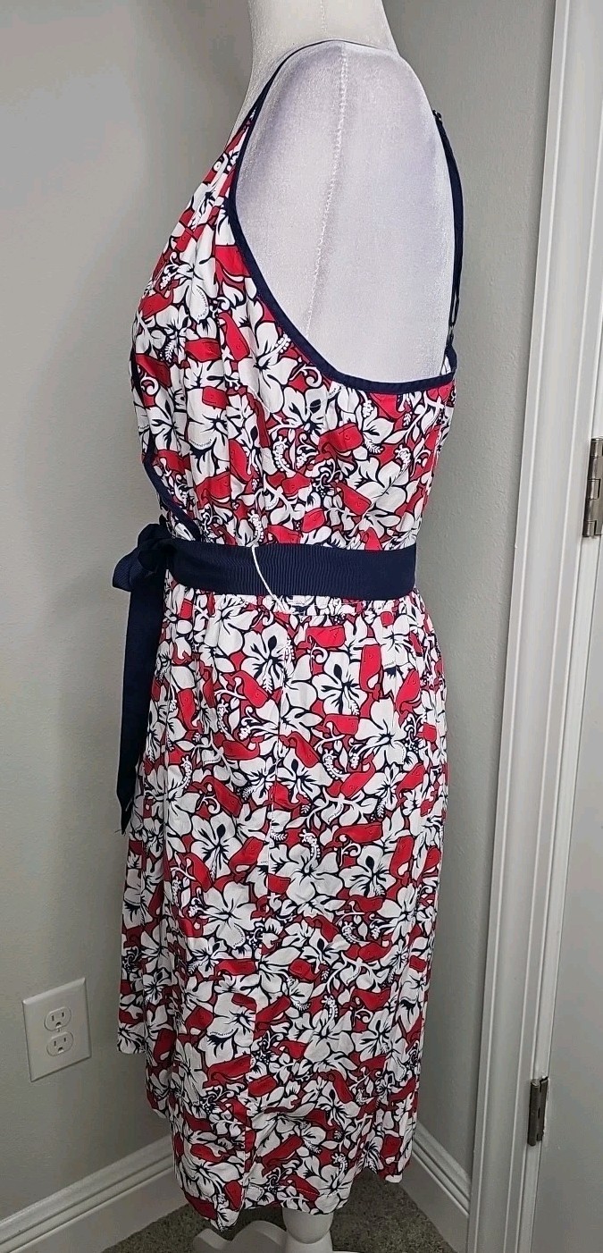 Vineyard Vines for Target Women’s Hibiscus Whale V-Neck Wrap Dress Size LARGE L