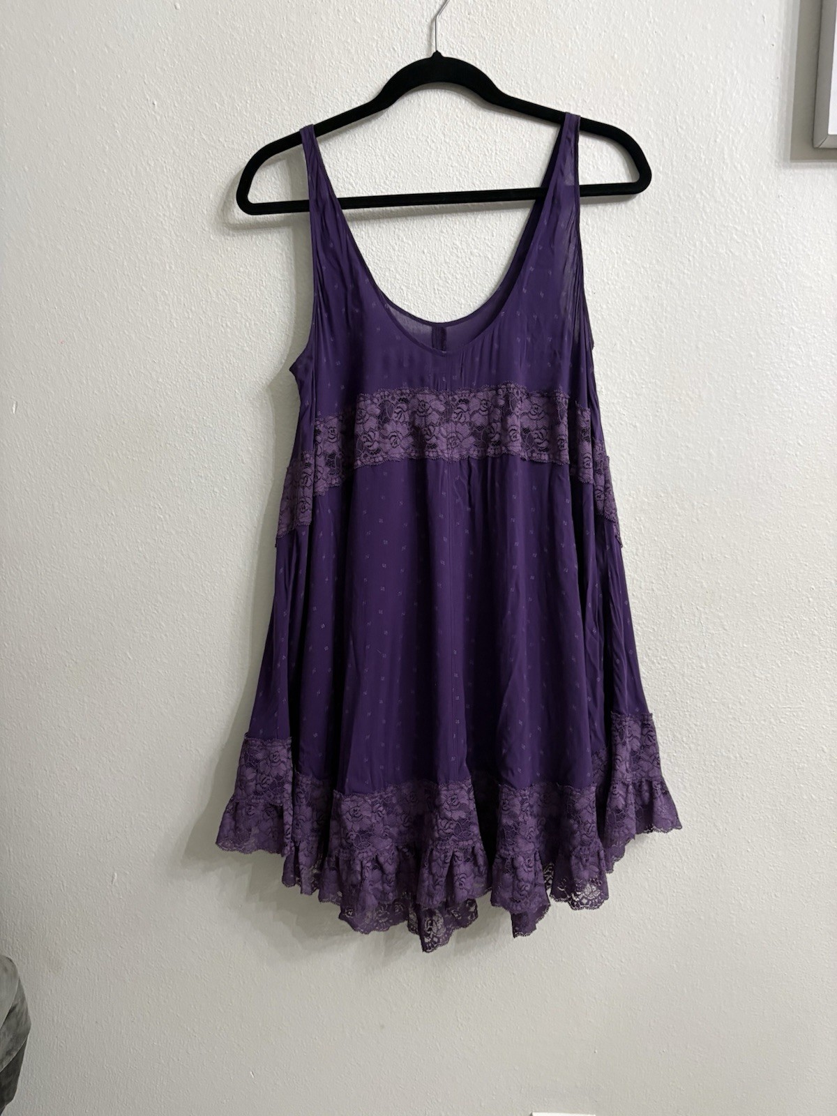 Intimately Free People Periwinkle and Lace Boho Flowy Fairycore Size S P