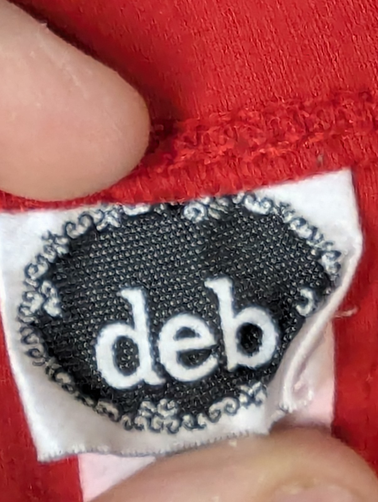 DEB Dress Medium Red Mini Strapless Bodycon 2000s Y2K Vintage