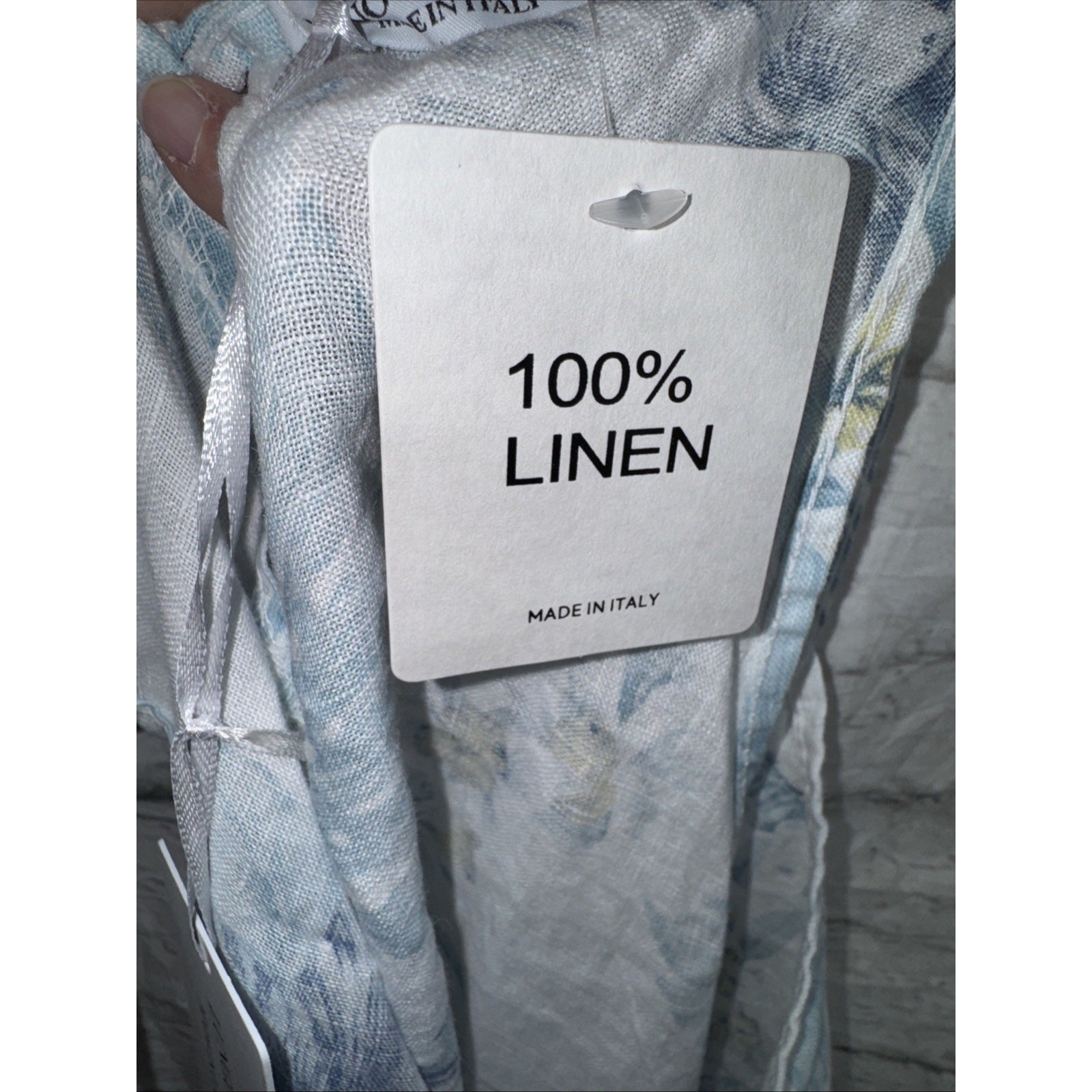 NWT Lungo L’arno Sz M, 100% Linen Made in Italy Pockets! Dress, Coverup