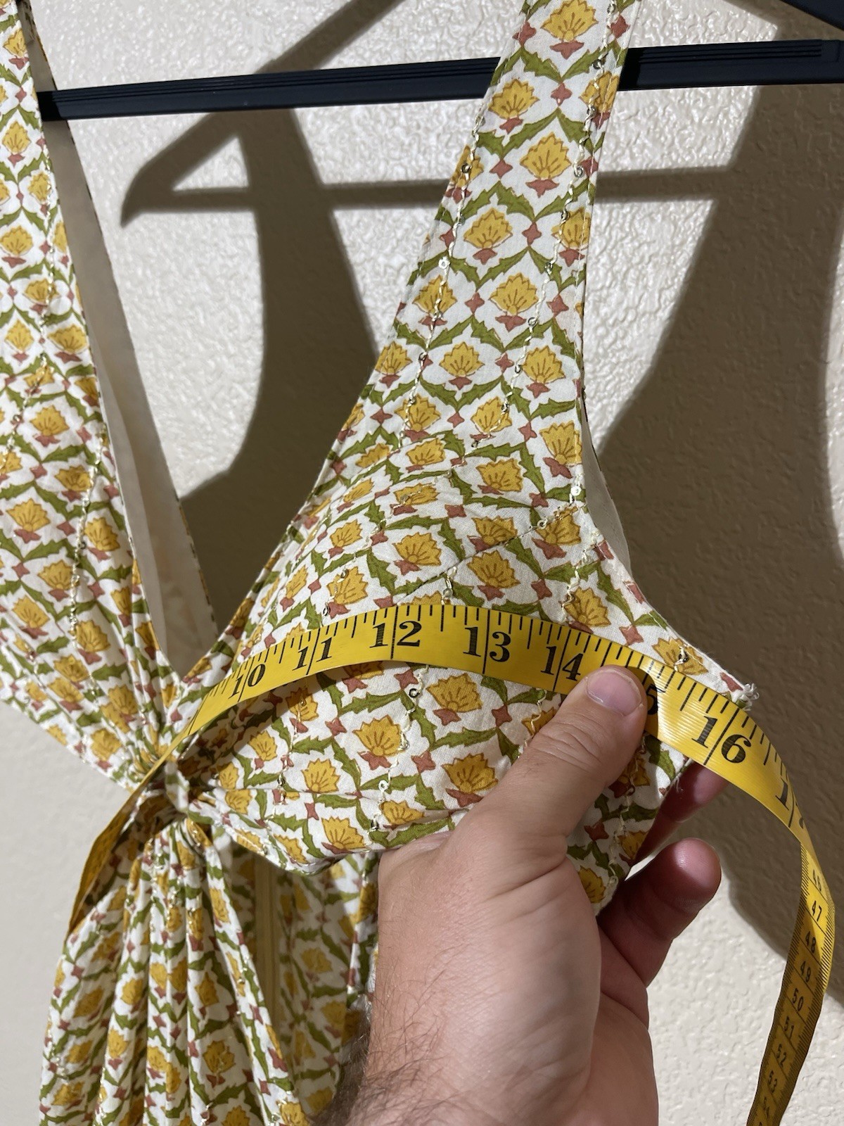 HoliChic Elegant Yellow Patterned Dress No size tag or material composition
