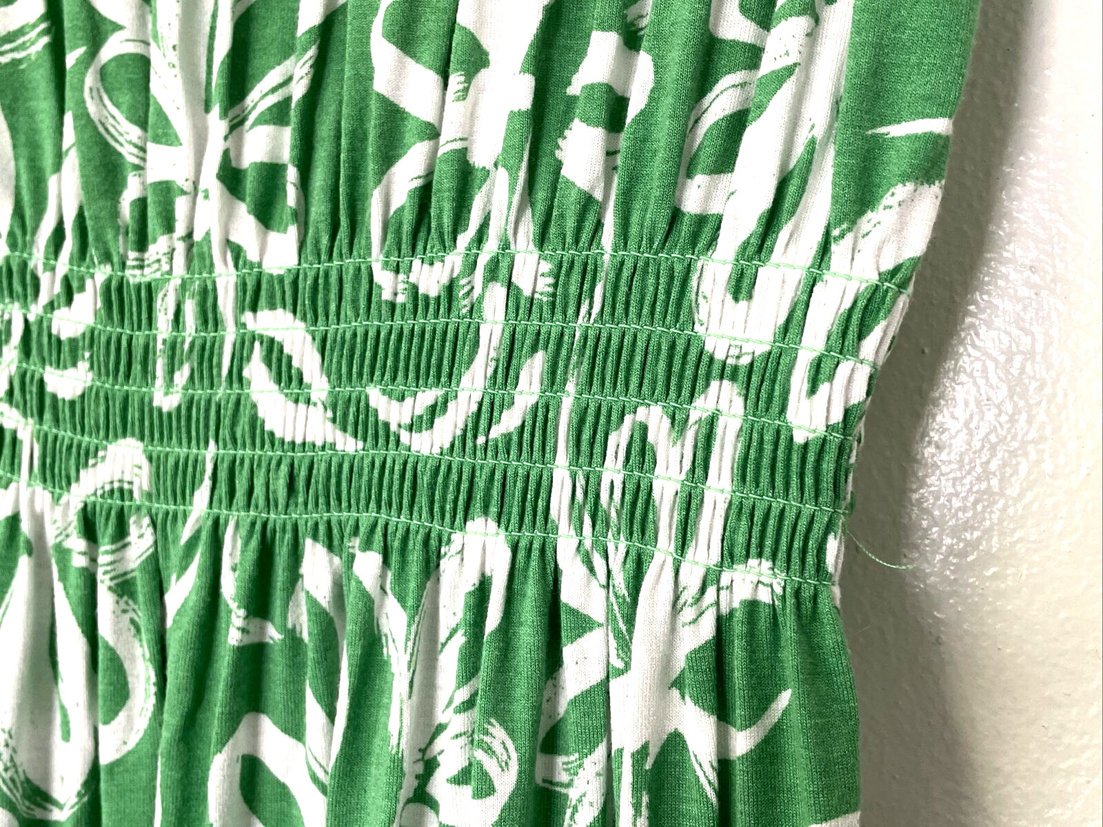 Harper 241 Green & White Maxi Sundress Size M (tagged S, check measurements!)