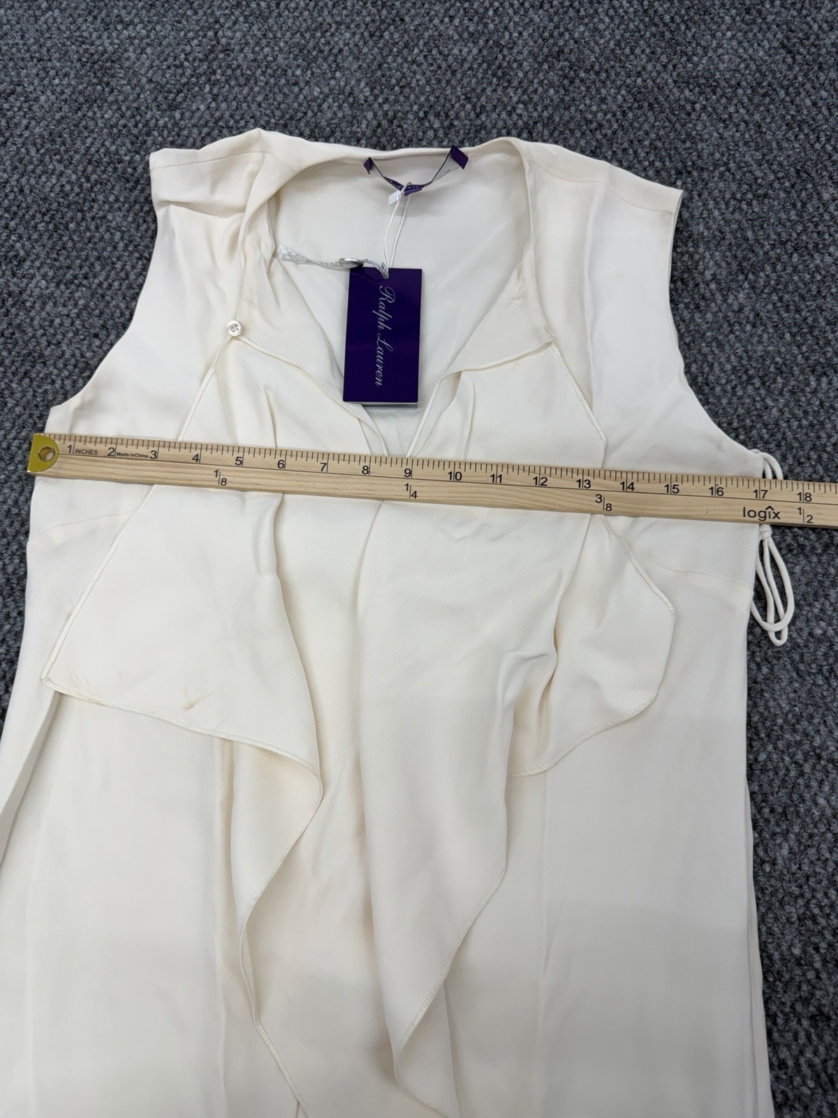 Ralph Lauren Purple Label Collection Women’s 2 Chantel Ruffle Front Dress – Read