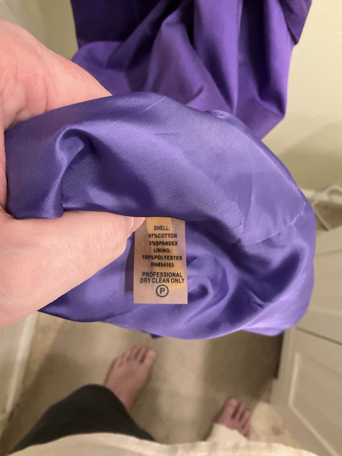Calvin Klein sleeveless pencil dress purple pleated belt knee length size P
