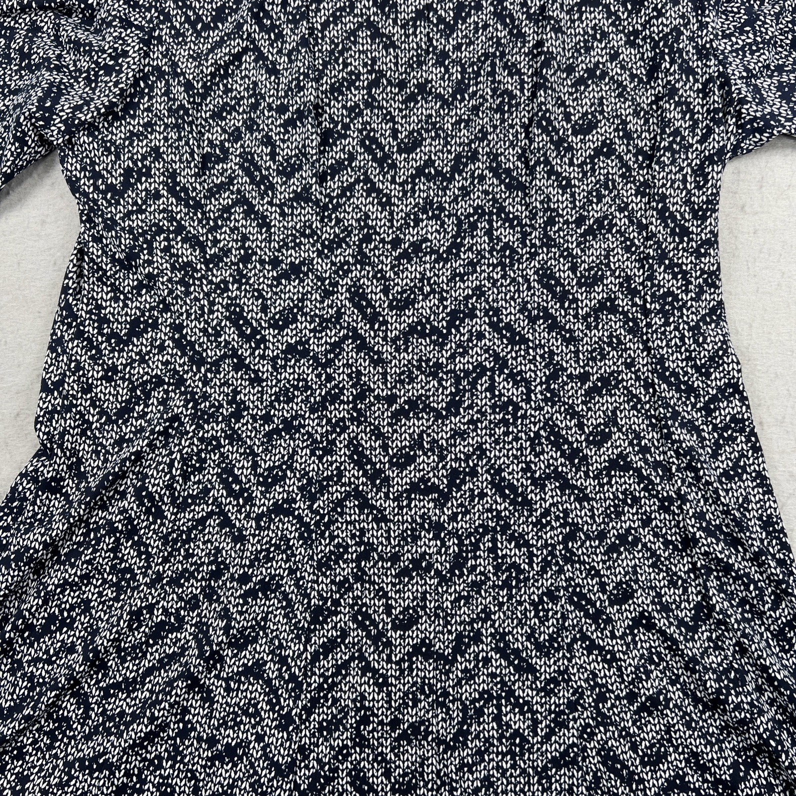 Dressbarn DB Established 1962 Dress 16P Navy White Stretch Knee Length NWT