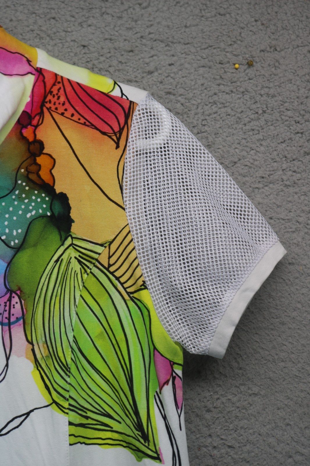 Art Simply by Dolcezza “Vivacity” Watercolor Dress-Lined-Large-Art to Wear