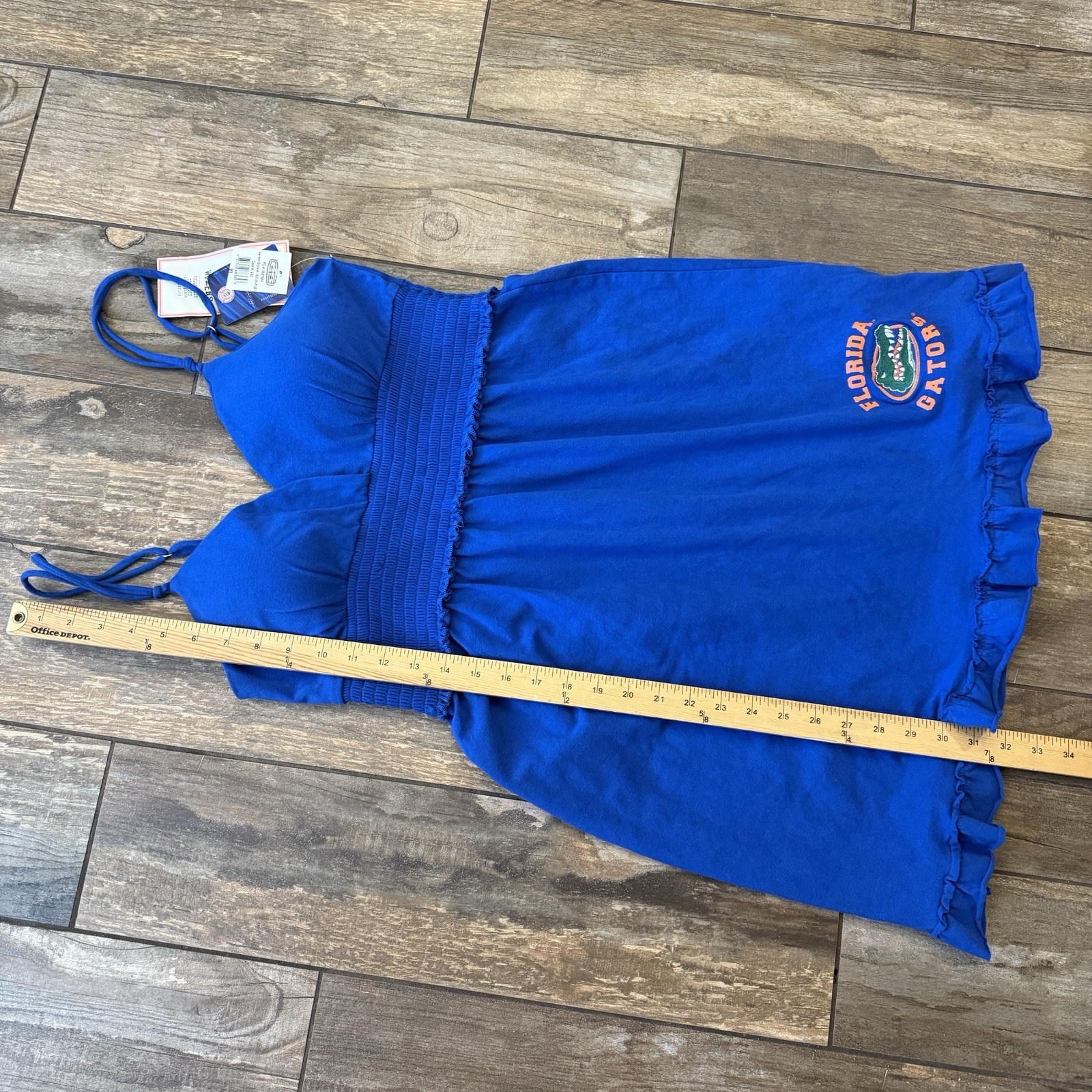 Florida Gators Dress E5 College Classics Blue Spaghetti Strap Size XL NWT Womans