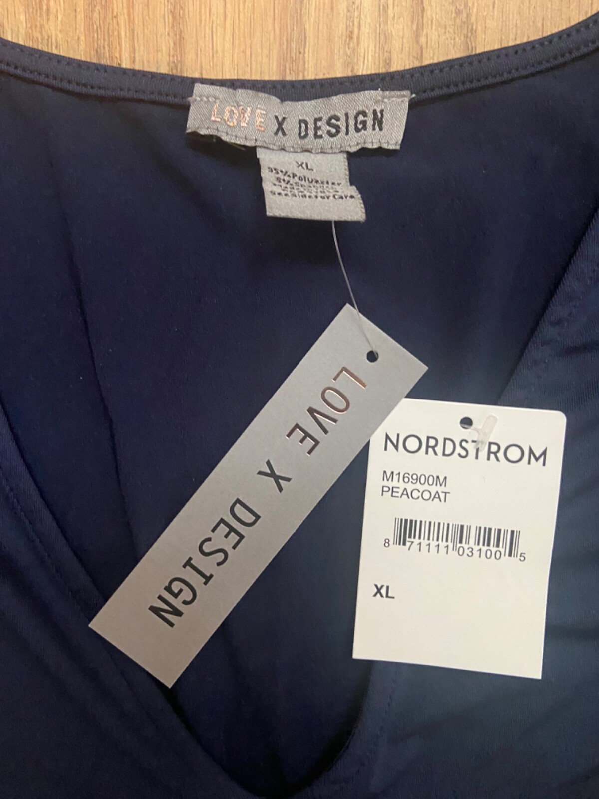 Love X Design Long V-Neck Maxi Dress XL Blue Sleeveless MSRP: $78.00