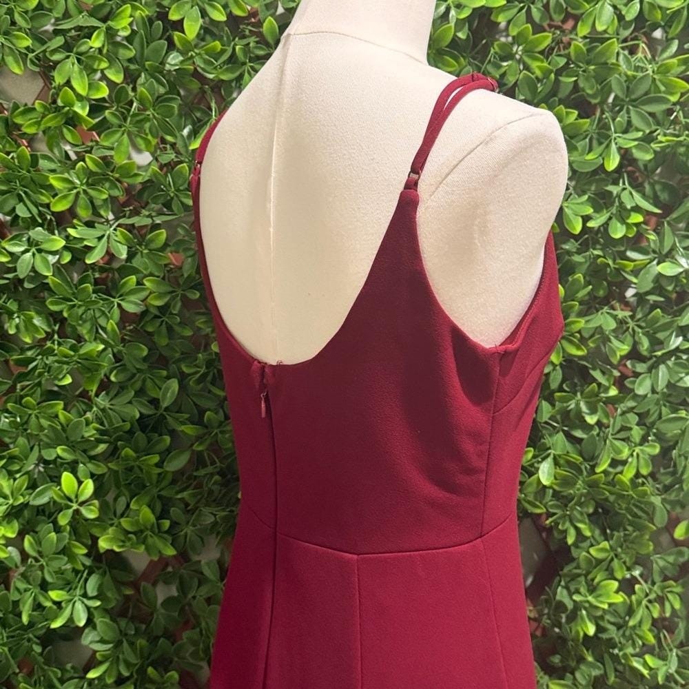 Infinite Glory Wine Red Dress