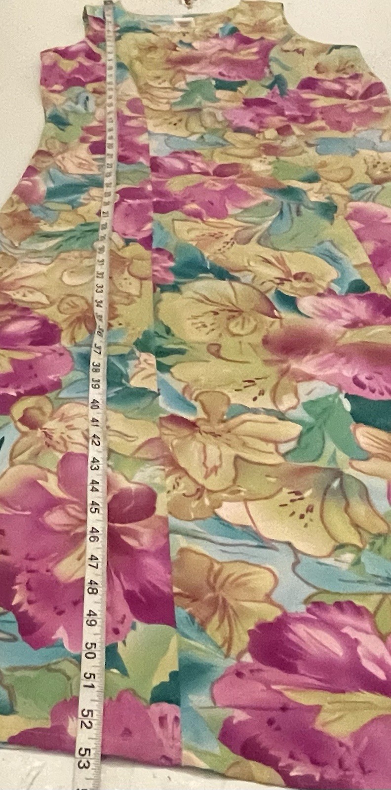 Premier International Watercolor Floral Maxi Dress Size M Hawaiian Tropical