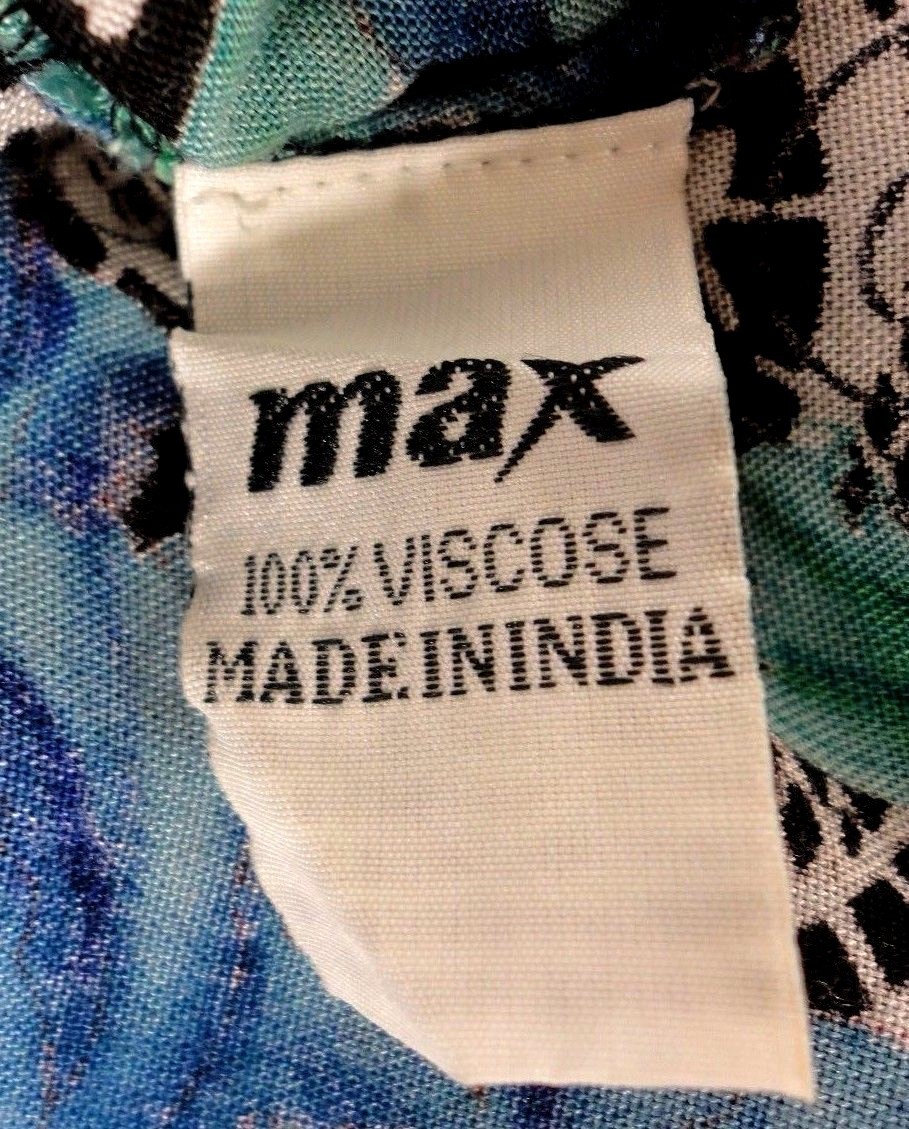 Max Women Shift Dress Size S Floral Multi-color Sleeveless Crew Neck Viscose