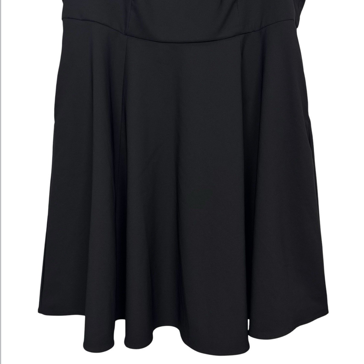 Torrid At The Knee Studio Refined Crepe Skater A-Line Dress Size 22 Black Pocket