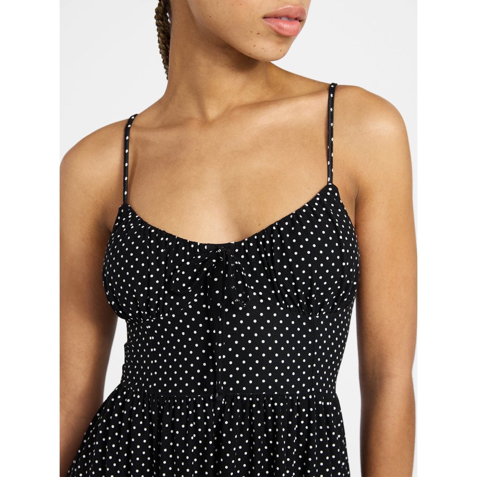 No Boundaries Women’s Tiered Mini Dress Sizes (M 8-10) (L 12-14) NWT Polka Dot