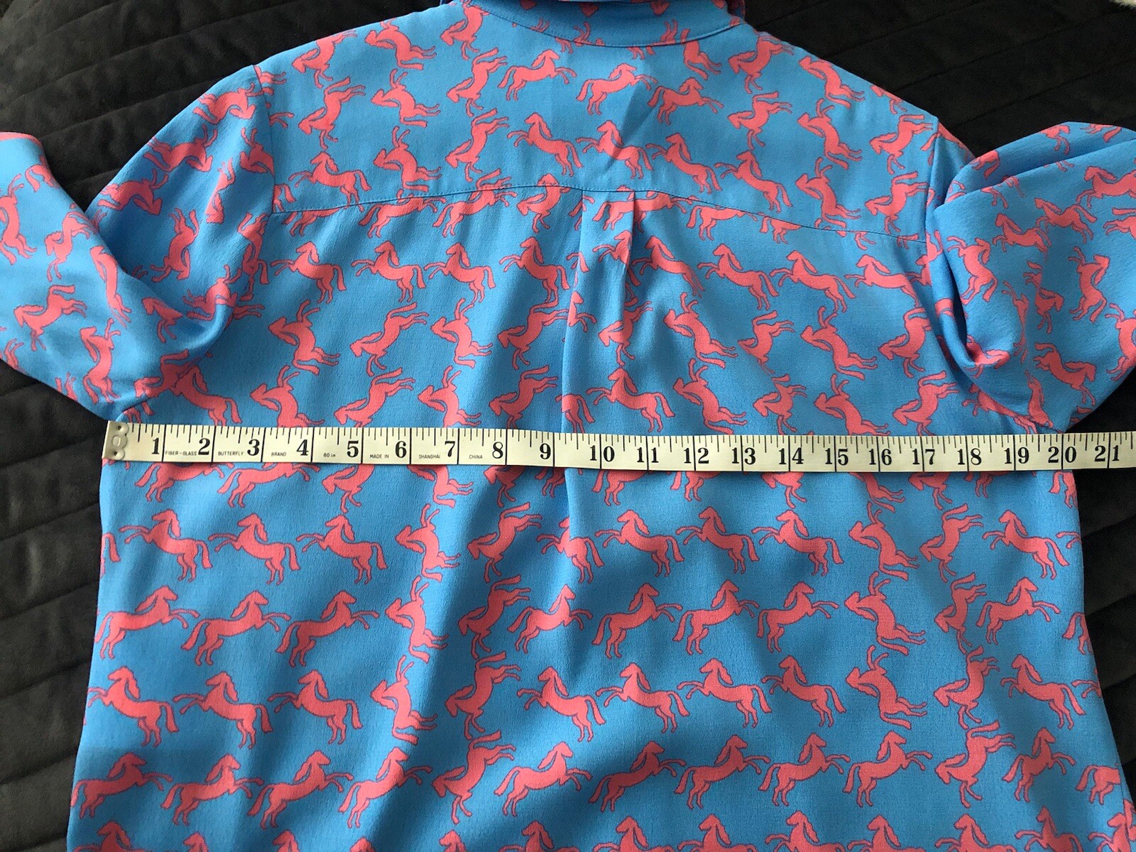Mint Velvet Gorgeous Blue Horse Print Dress Size 12 WORN ONCE