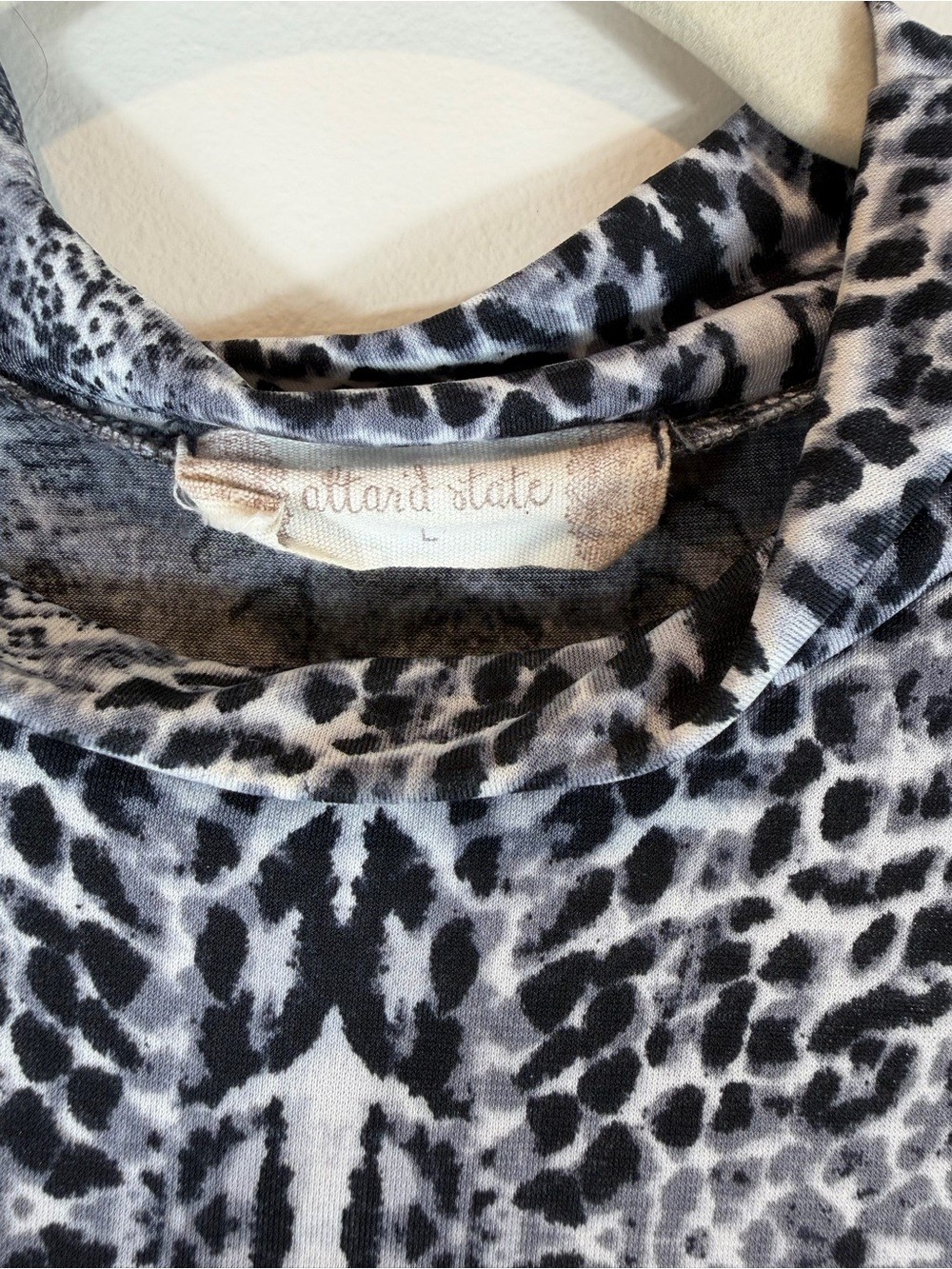 Altar’d State Black & Gray Snake Printed Midi Dress Size Large