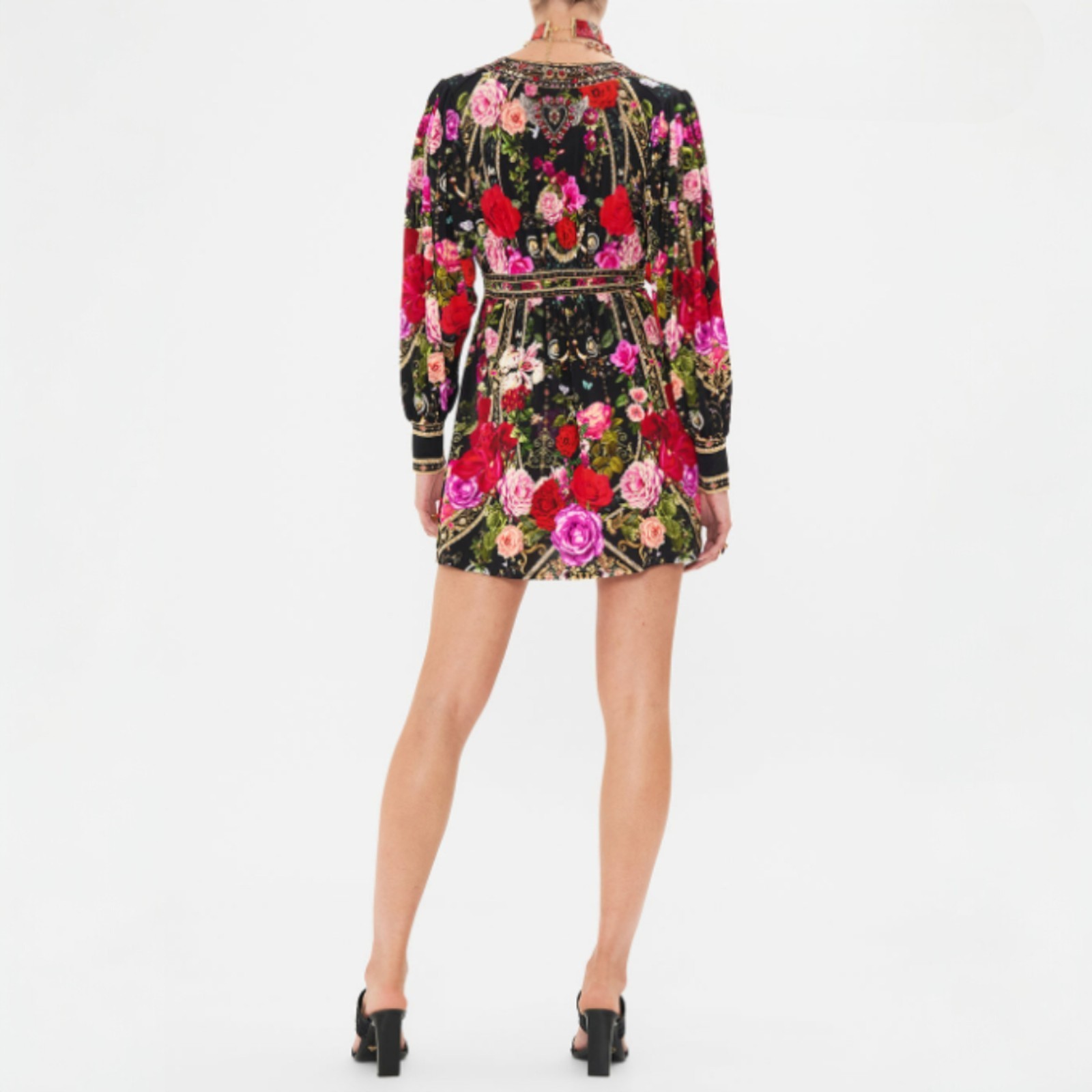 Camilla Reservation For Love Dress Size Small S Jersey Waisted Mini Floral