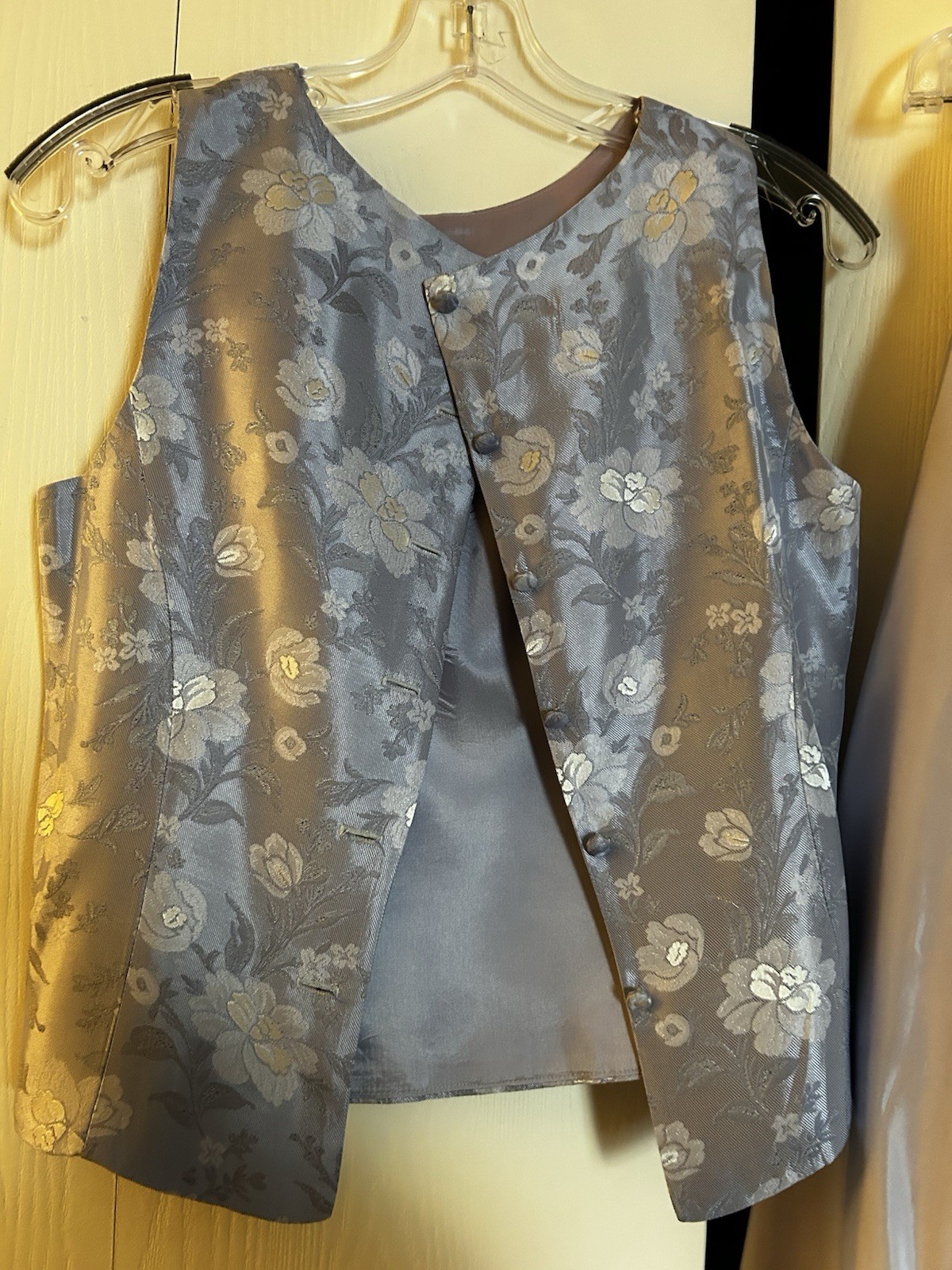 Light periwinkle Scott McClintock formal vest and skirt set size 10