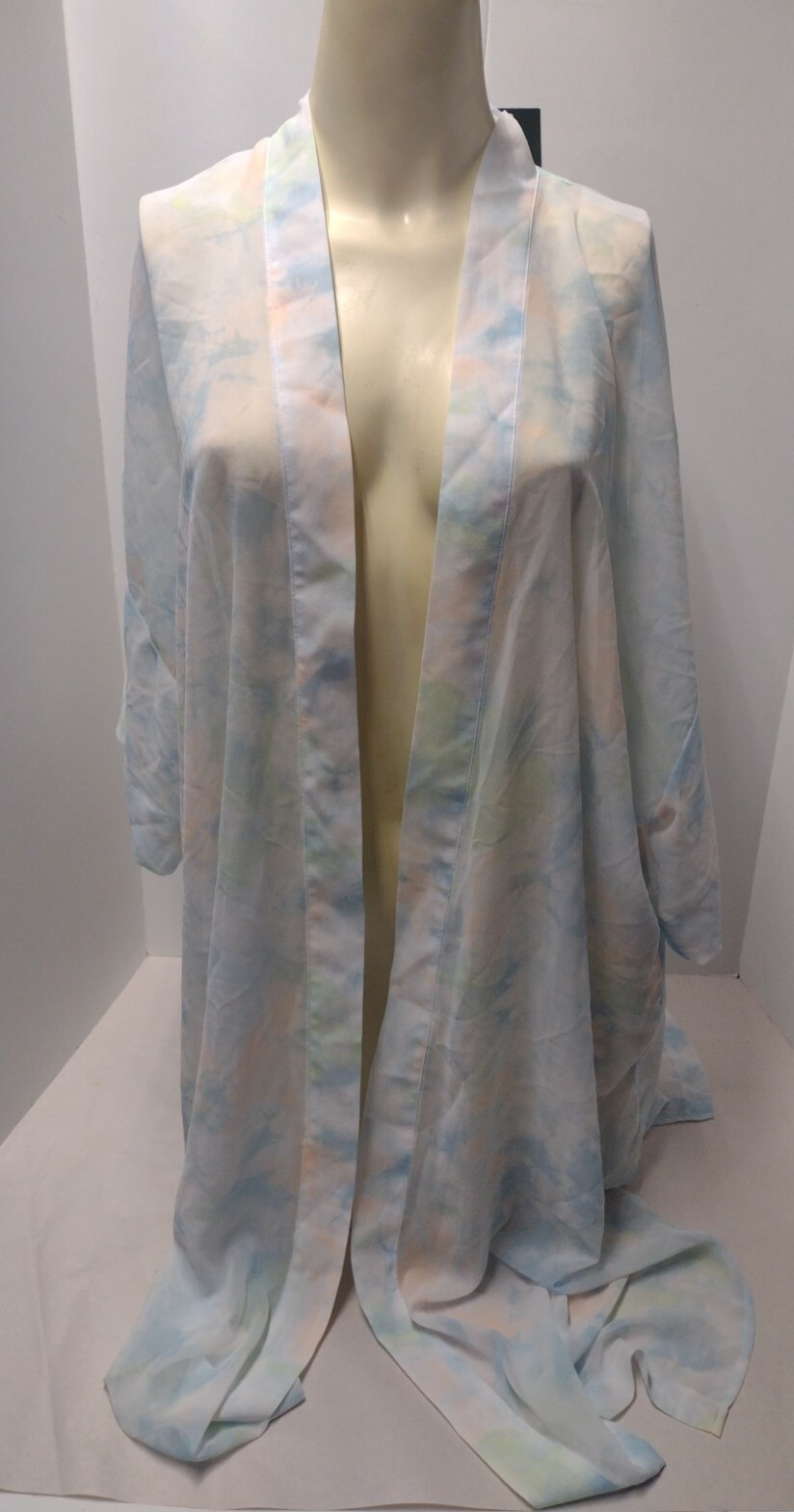 Wild Fable Women’s Sheer Dye Effect Duster Blue/Green OSFM