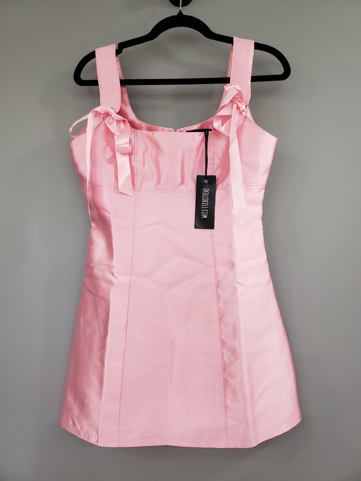 Dolls KIll Current Mood Pixie Stardust Mini Dress Satin Bows y2k taffeta kawaii